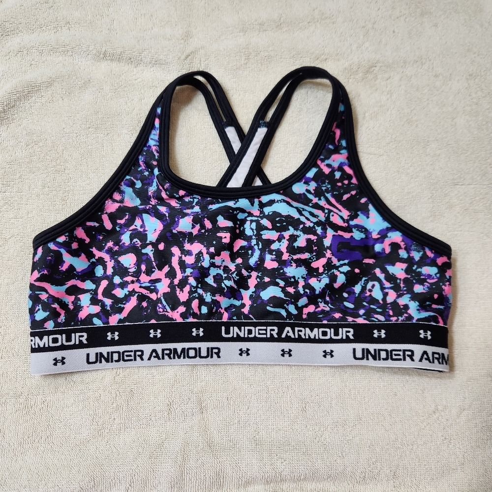 Under Armour Yxl Sports Bra, Girls Youth Sports‎ Bra Nwot Colorful Racer Back